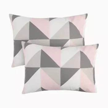 Комплект наволочек "Этель" Pink illusion 50х70 см - 2 шт, 100% хлопок, бязь