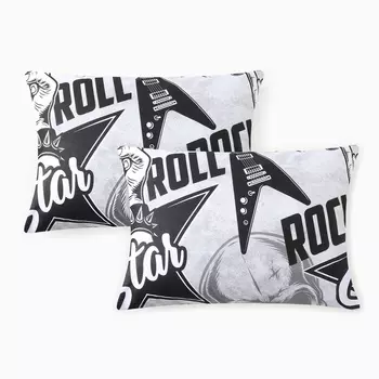 Комплект наволочек «Этель» Rock star, 5070 см, 2 шт., бязь, хлопок 100%