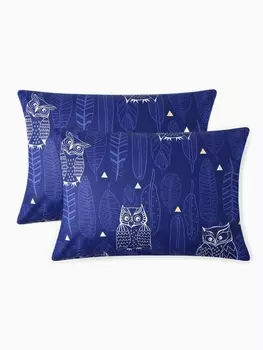 Комплект наволочек «Этель. Ушастые совы» (вид 3), 5070 см, 2 шт., бязь, хлопок 100%