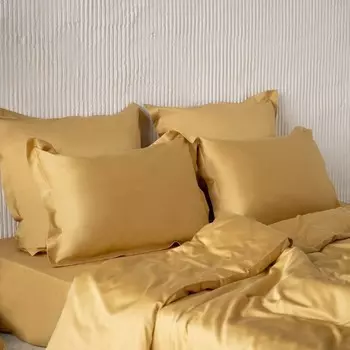 Комплект наволочек «Киа», размер 50х70 см, цвет золотой, 2 шт