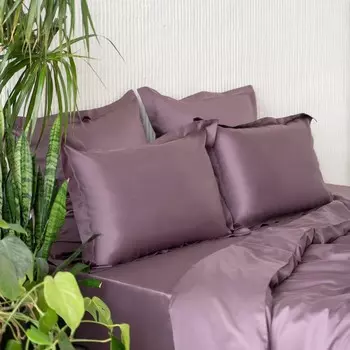 Комплект наволочек «Киа», размер 70х70 см, цвет тёмно-бордовый, 2 шт