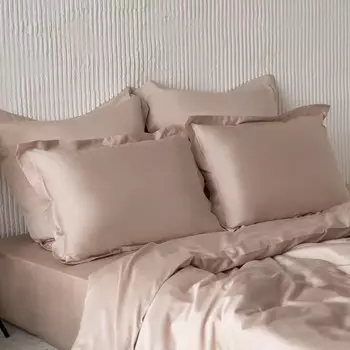 Комплект наволочек «Киа», размер 70x70 см, цвет серо-бежевый, 2 шт