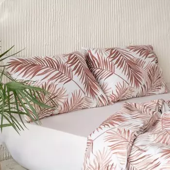 Комплект наволочек «Палмс», размер 50x70 см, цвет терракотовый, 2 шт