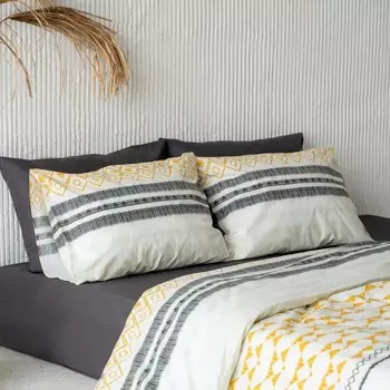 Комплект наволочек «Вента», размер 70х70 см, цвет жёлтый, 2 шт