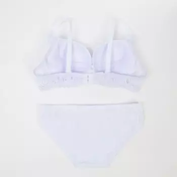 Комплект нижнего белья, цвет белый, размер 85С