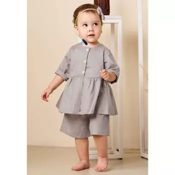 Комплект одежды для девочки «Лаванда», рост 74, цвет лён