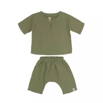 Комплект одежды «Самурай», рост 80, цвет оливковый