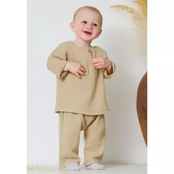 Комплект одежды «Самурай», рост 86, цвет бежевый