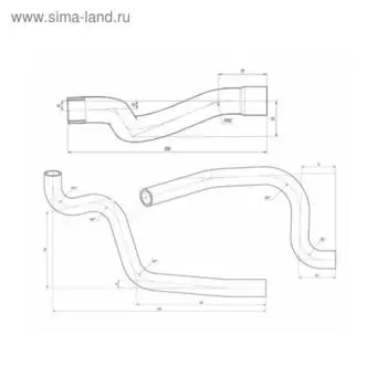 Комплект патрубков охлаждения Гранта AT Lada 2190-1303025, LUZAR LPK 01192