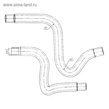 Комплект патрубков отопителя Гранта 2190-8101204P, LUZAR LPKh 0190