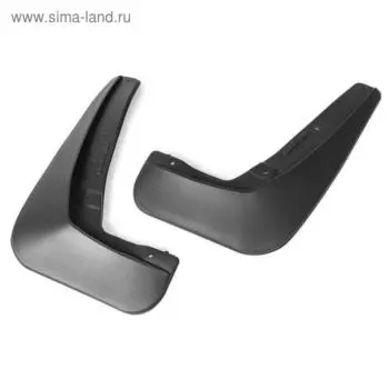 Комплект передних брызговиков, RIVAL, Geely Atlas 2018-н.в., 2 шт., с креплением, 21903001