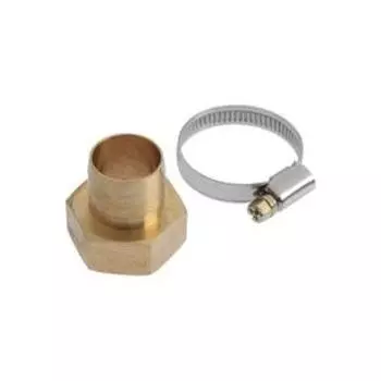 Комплект подключения садового шланга MasterProf, 1" x 1", внутренняя резьба, штуцер+хомут