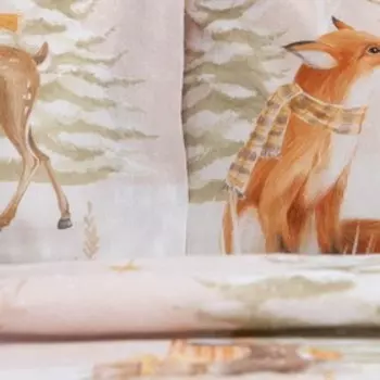 Комплект: пододеяльник и 2 наволочки Christmas forest 143*215 см, 50*70 см - 2 шт, 100% хл