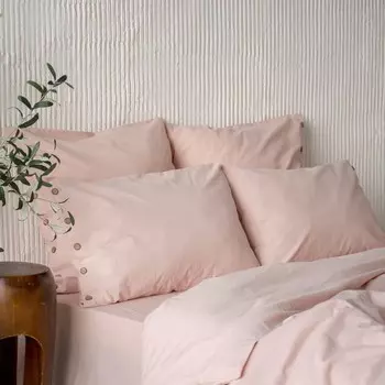 Комплект: пододеяльник с наволочками 1,5 сп «Бойл», размер 145х215 см, 50х70 см, цвет персиковый