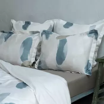 Комплект: пододеяльник с наволочками евро «Мэвис», размер 200х220 см, 50х70 см - 2 шт, цвет серый