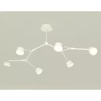 Комплект подвесного поворотного светильника с акрилом Ambrella light, Traditional DIY, XB9055204, 6хGX53, цвет белый песок, белый матовый, прозрачный