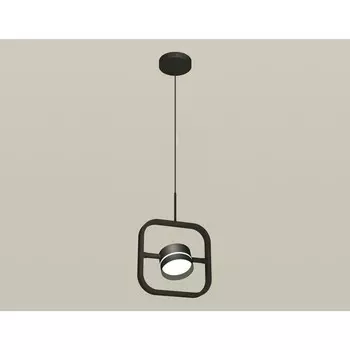 Комплект подвесного поворотного светильника с акрилом Ambrella light, Traditional DIY, XB9119152, GX53, цвет чёрный песок, белый матовый