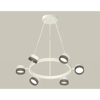 Комплект подвесного поворотного светильника с композитным хрусталём Ambrella light, Traditional DIY, XB9191250, 6хGX53, цвет белый песок, тонированный