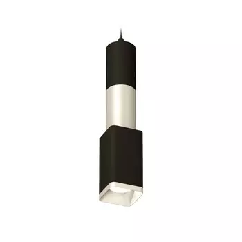 Комплект подвесного светильника Ambrella light, Techno, XP7821010, GU5.3, цвет чёрный песок, серебро песок