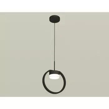 Комплект подвесного светильника с акрилом Ambrella light, Traditional DIY, XB9102154, GX53, цвет чёрный песок, белый матовый, прозрачный