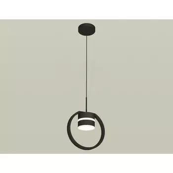 Комплект подвесного светильника с акрилом Ambrella light, Traditional DIY, XB9102152, GX53, цвет чёрный песок, белый матовый
