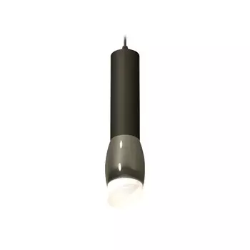 Комплект подвесного светильника с акрилом Ambrella light, Techno, XP1123003, GU5.3, цвет чёрный хром, чёрный песок
