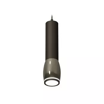 Комплект подвесного светильника с акрилом Ambrella light, Techno, XP1123002, GU5.3, цвет чёрный хром, чёрный песок