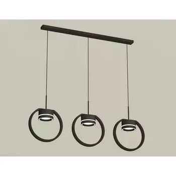 Комплект подвесного светильника с акрилом Ambrella light, Traditional DIY, XB9107151, 3хGX53, цвет чёрный песок, белый матовый
