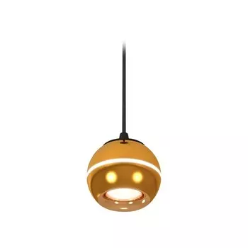 Комплект подвесного светильника с дополнительной подсветкой Ambrella light, Techno, XP1105001, GU5.3, цвет золото желтое полированное, чёрный песок