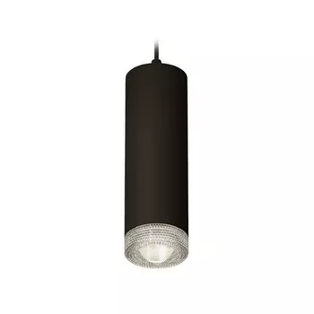 Комплект подвесного светильника с композитным хрусталём Ambrella light, Techno, XP7456001, GU5.3, цвет чёрный песок