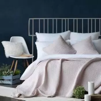 Комплект «Поинт»: покрывало 160 х 220 см, наволочки 40 х 40 см - 2 шт, розовый