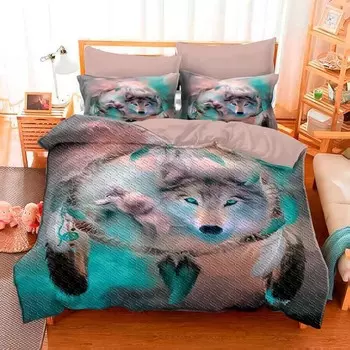 Комплект покрывалом с наволочками евро, размер 200x220 см, 50x70 см-2 шт