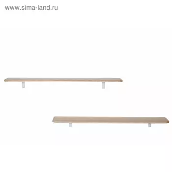 Комплект полок «Сочи 1020» (2 шт), 1020 × 185 × 16 мм, цвет дуб белёный