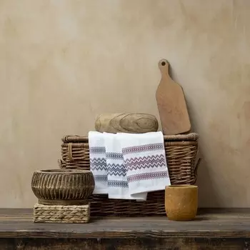 Комплект полотенец «Леау», размер 40x60 см мультиколор, 3 шт