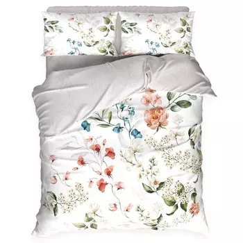 Постельное бельё 1.5-спальное «Этель» Flower time, поплин