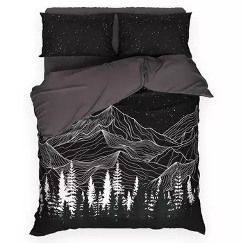 Постельное бельё 2-спальное «Этель. Полярная ночь», поплин