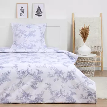 Комплект постельного белья LoveLife 1.5 сп "Вьюнок" 147*210,150*215,70*70 -1 шт,100% хлопок,бязь 120 г/м2