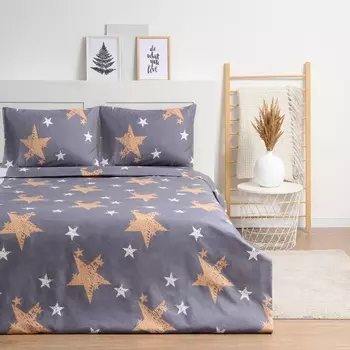 Комплект постельного белья Newday 1,5 сп "Мгновение" 147*215см,1 50*215см, 50*70см-1 шт, полисатин, 80г/м