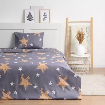 Комплект постельного белья Newday 2 сп "Мгновение" 175*215см,180*215см, 50*70см-2 шт, полисатин, 80 г/м