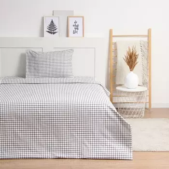 Комплект постельного белья Newday дуэт Cell 143*215см-2шт,215*220см, 50*70см-2шт, полисатин,80г/м