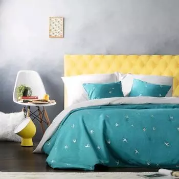 Комплект «Прайм»: покрывало 160 х 220 см, наволочки 40 х 40 см - 2 шт, бирюзовый