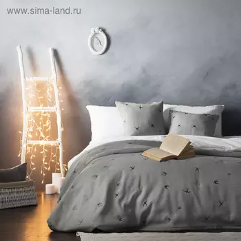 Комплект «Прайм»: покрывало 230 х 250 см, наволочки 45 х 45 см - 2 шт, серо - бежевый