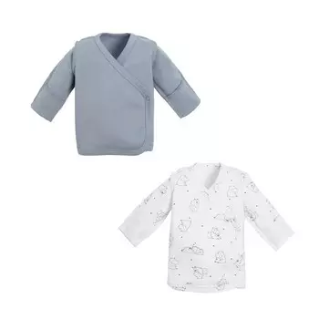 Комплект распашонок Крошка Я Newborn 2шт, р. 62-68, белый