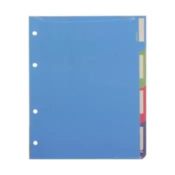 Комплект разделителей для тетрадей на кольцах А5, 4 листа