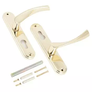 Комплект ручек "АЛЛЮР" 103-1 85 мм GP, цвет латунь