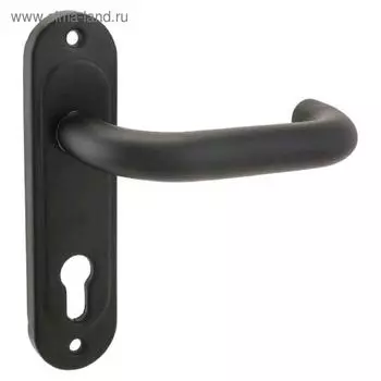 Комплект ручек «Крит» Р72-4949У-Чш 99 мм д/противопож., черная шагрень