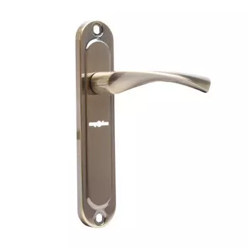 Комплект ручек на планке АЛЛЮР 03S AB R, для правого типа открывания, цвет старинная бронза 102477