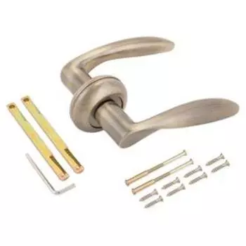 Комплект ручек RENZ DH 14-08 AB Росси антик, цвет бронза