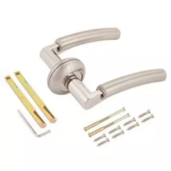 Комплект ручек RENZ DH 45-08 SN/NP Бари, цвет никель матовый/никель блестящий