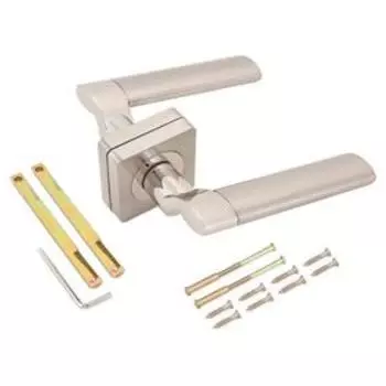 Комплект ручек RENZ DH 57-02 SN/NP Марчелло, цвет никель матовый/никель блестящий